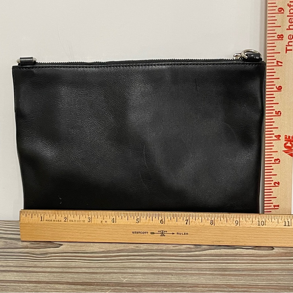 Coach Legacy Turnlock Mirror Gold Metallic Black Leather Crossbody Bag Clutch - Picture 16 of 16
